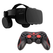 Окуляри віртуальної реальності Bobo VR Z6 з геймпадом - джойстиком Т3 (Чорні)