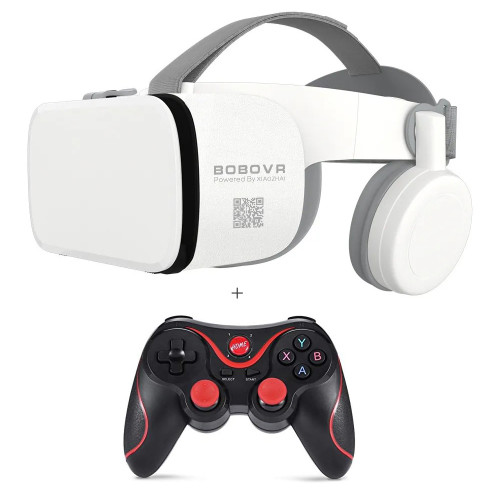 Окуляри віртуальної реальності BoboVR Z6 з геймпадом - джойстиком T3 (Білі)