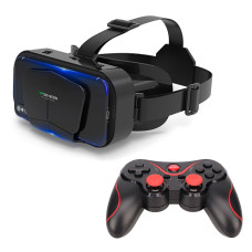 Окуляри віртуальної реальності Shinecon G10 з геймпадом - джойстиком T3 (Чорні)