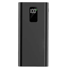УМБ Power bank SKF D20 на 20000 мАг, PD, QC 3.0, 22,5W ліхтариком, металевий корпус (Чорний)