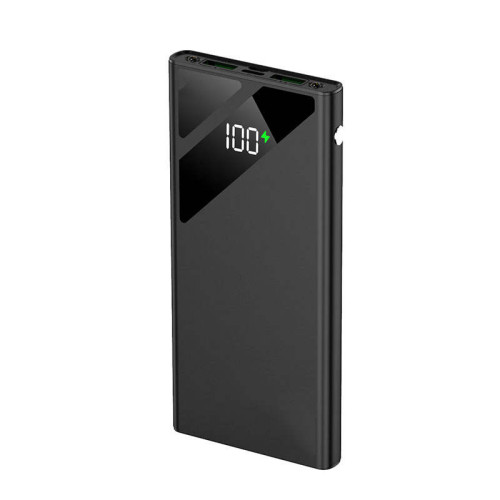 УМБ Power bank SKF D21 на 10000 мАг, PD, QC 3.0, 22,5W ліхтариком (Чорний) 