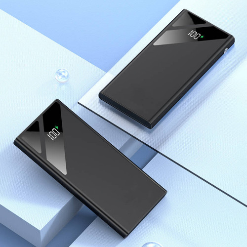УМБ Power bank SKF D21 на 10000 мАг, PD, QC 3.0, 22,5W ліхтариком (Чорний) 