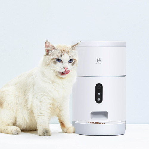 Автоматична годівниця для кішок і собак ELS PET F001 4L з Wi-Fi і відеокамерою