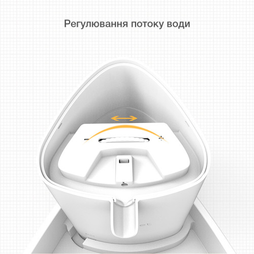 Поїлка-фонтан для котів і собак ELS PET B301 1.8L з фільтром і контролером підсвітки 
