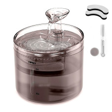 Поїлка-фонтан для котів і собак NPET WF100 1.6L з фільтром Чорний