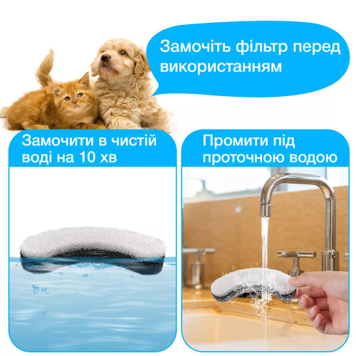 Змінні фільтри для поїлок-фонтанів NPET (4 шт.)