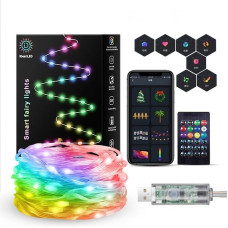 Розумна Smart гірлянда, управління з пульта і смартфона iDeal LED String 10м USB