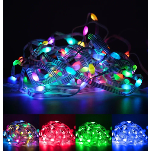 Розумна Smart гірлянда, управління з пульта і смартфона iDeal LED String 10м USB