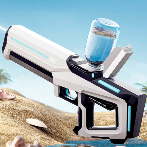 Водяний пістолет – бластер, автоматичне закачування води, динамічна підсвітка Aojiate MG60B LED (Білий)