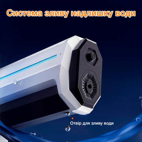 Водяний пістолет – бластер, автоматичне закачування води, динамічна підсвітка Aojiate MG60B LED (Білий)