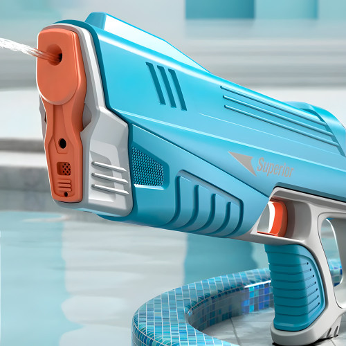 Водяний пістолет-бластер з автоматичним закачуванням води Superior 2302B (Синій)