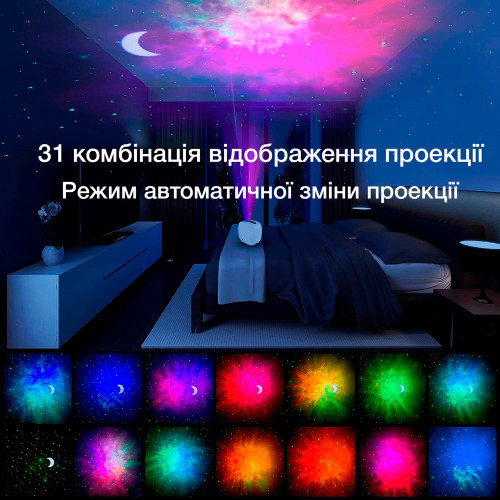 Проектор нічник зоряного неба Evio Aurora